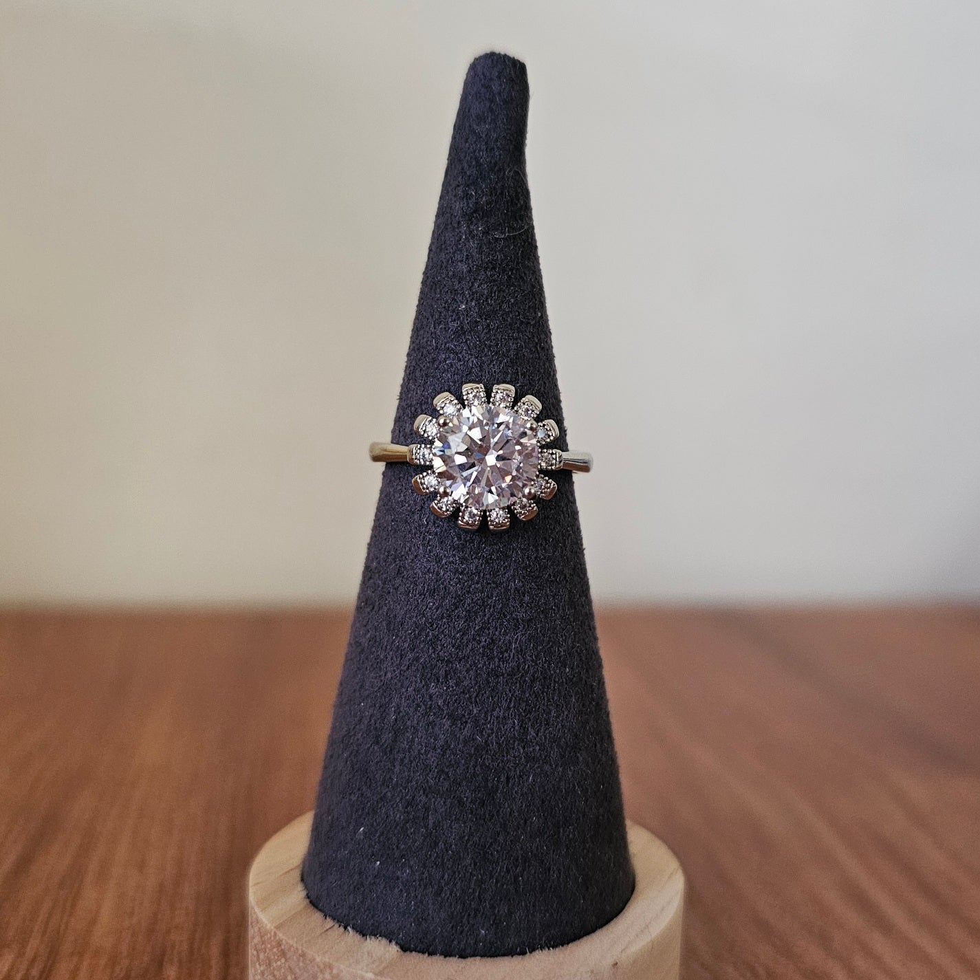 Gem Ring - Clear on Silver