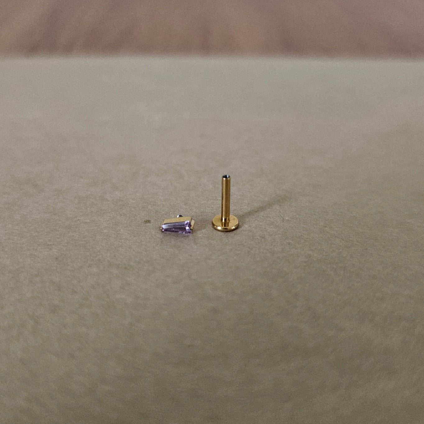 Purple Flat Back Stud (Each)