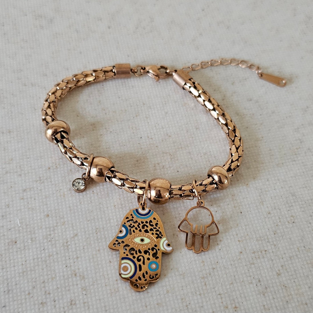 Hand of Hamsa Charm Bracelet