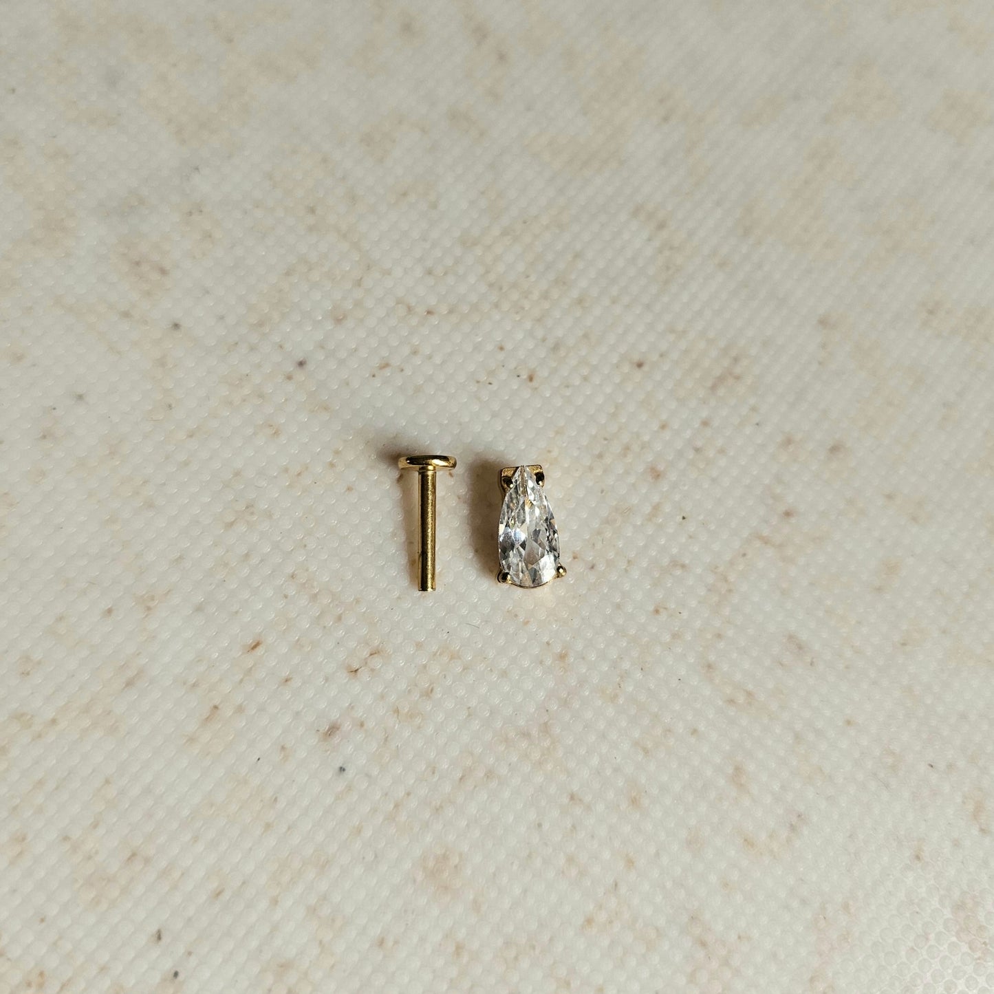 Drop Flat Back Stud (each) - Big Stud