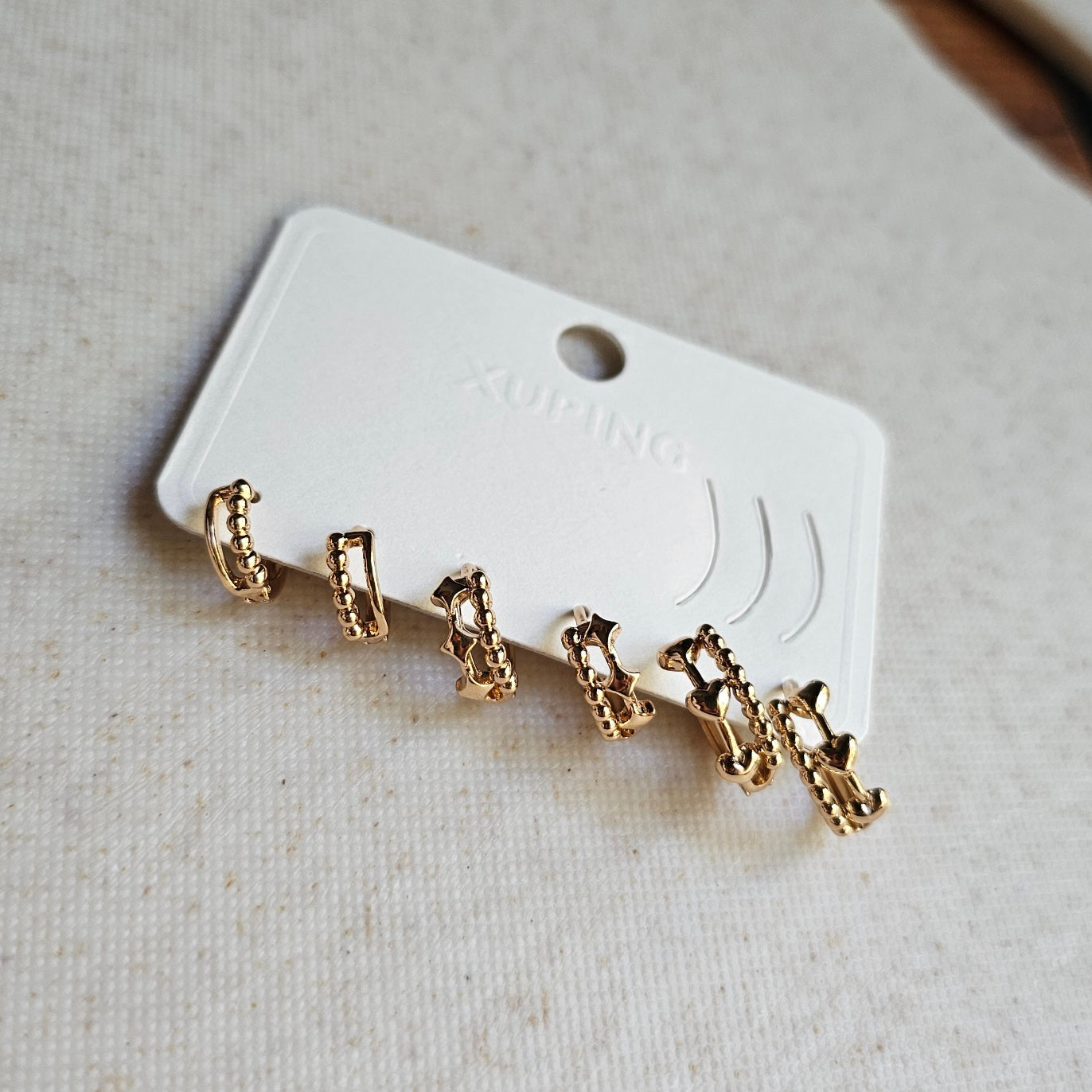 Gold Loops Earrings Set