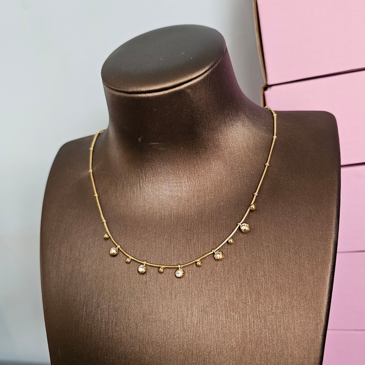 Little Round Pendants Necklace