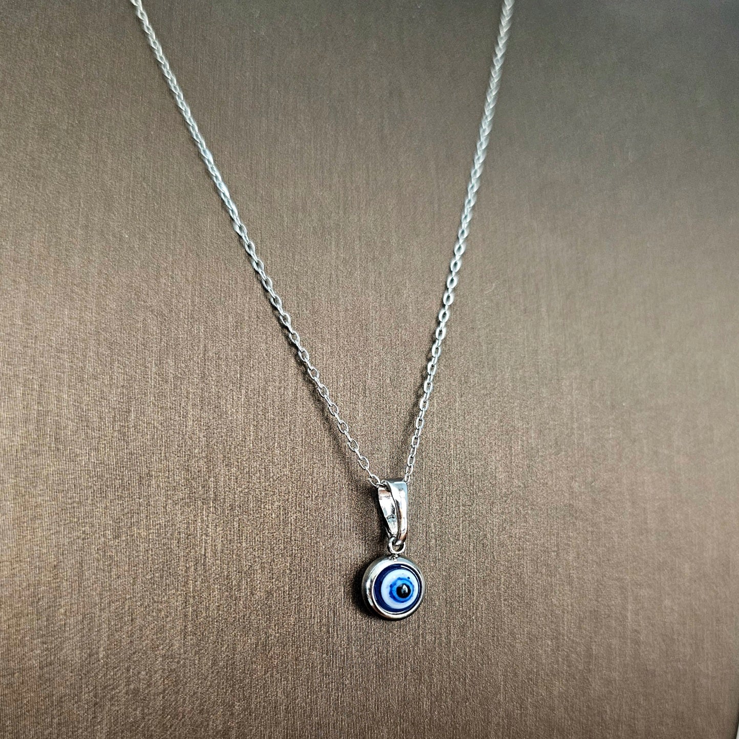 Silver Eye Necklace