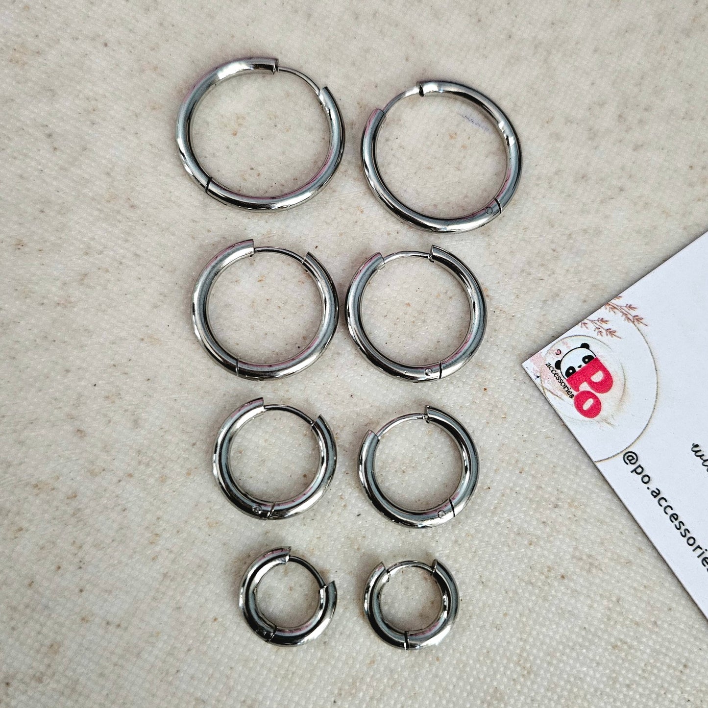 Plain Hoops - Silver