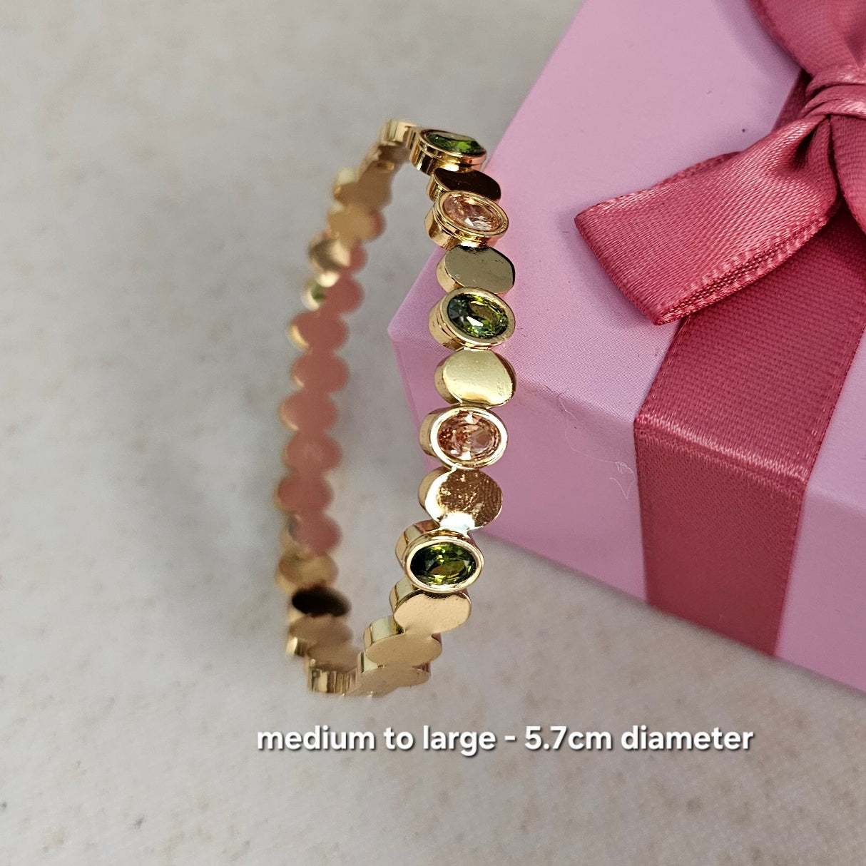Circles Gem Bangle