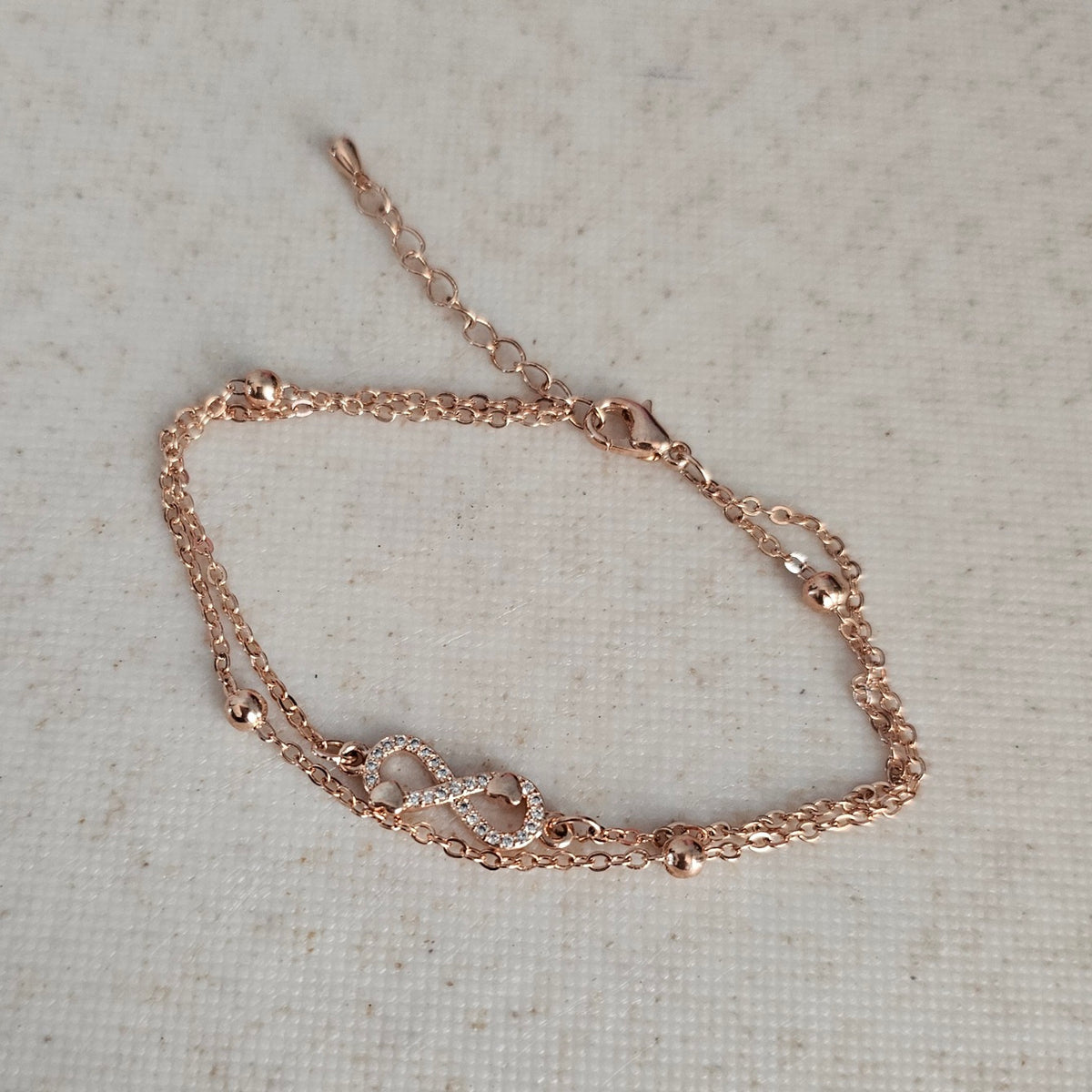 Rose Gold Infinity Bracelet