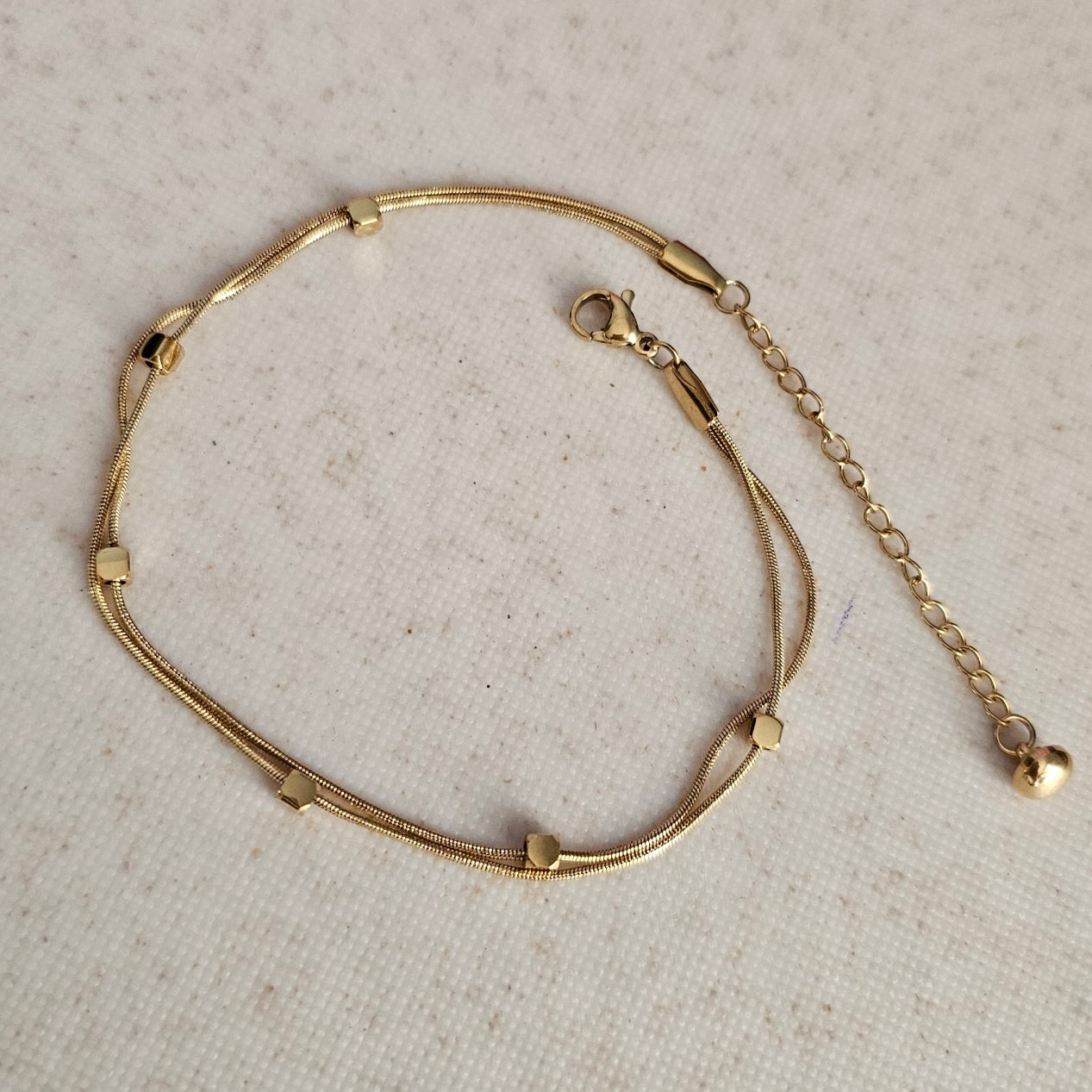 Squares Double Anklet