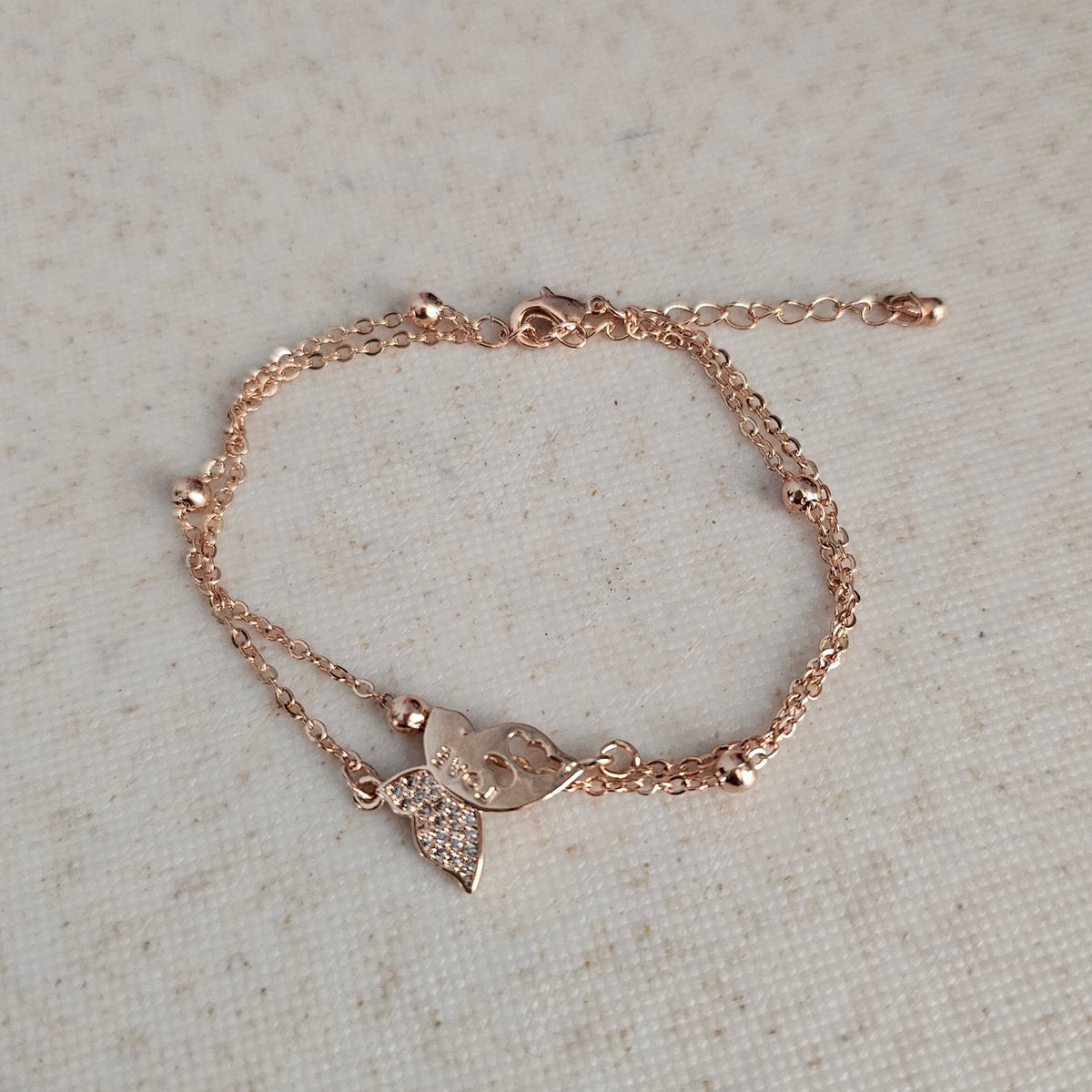 Rose Gold Butterfly Bracelet