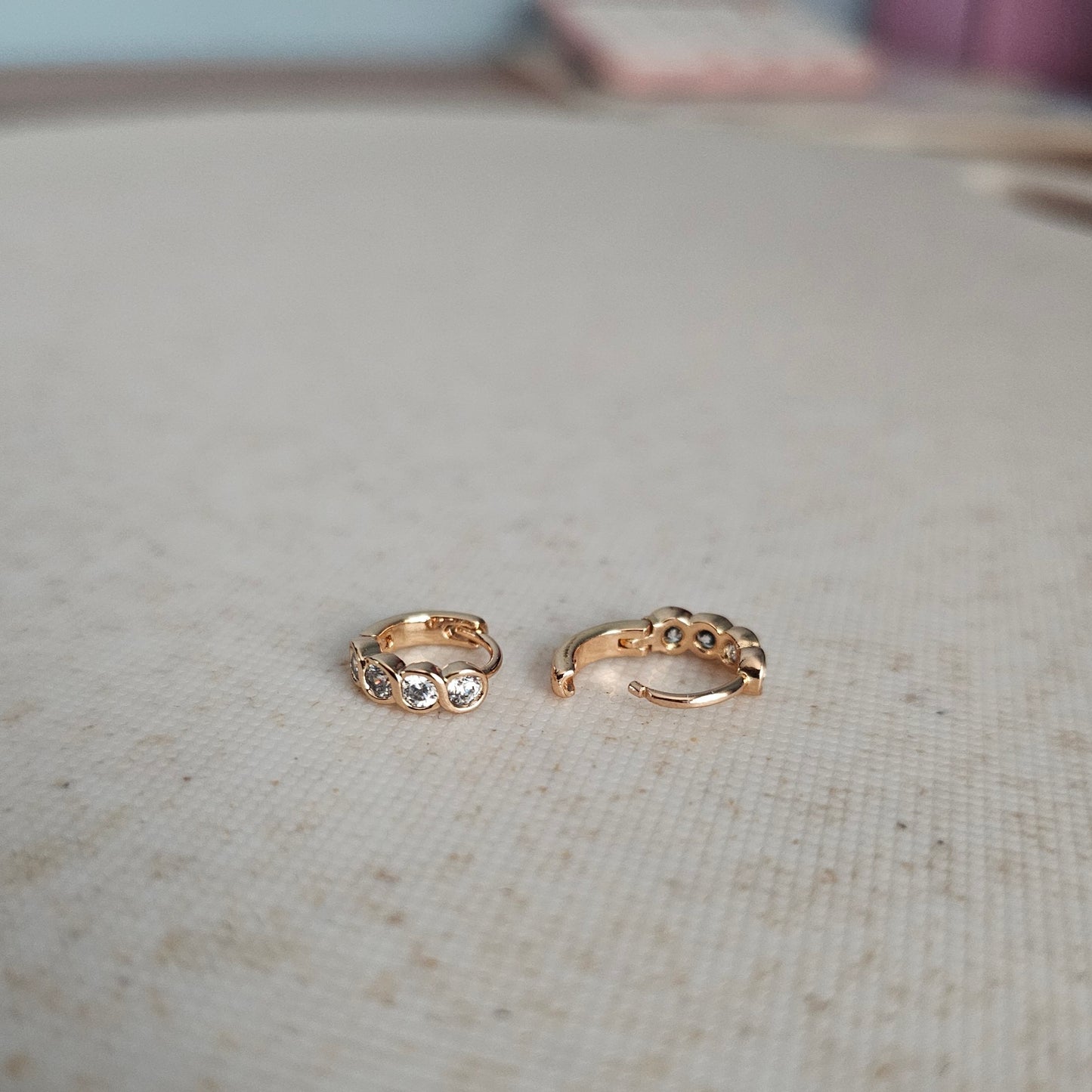 Sparkly Baby Hoops