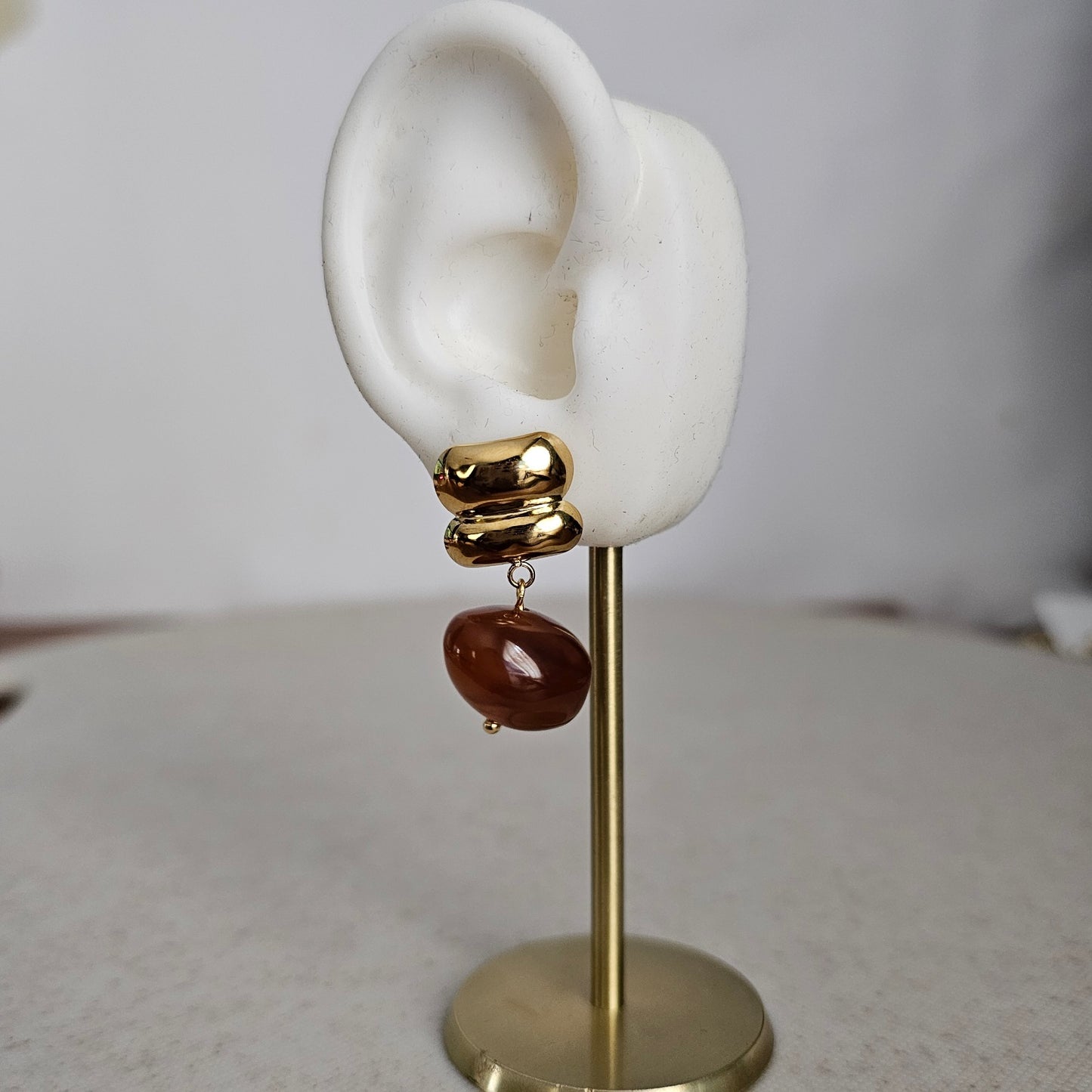 Inaya Earrings Brown