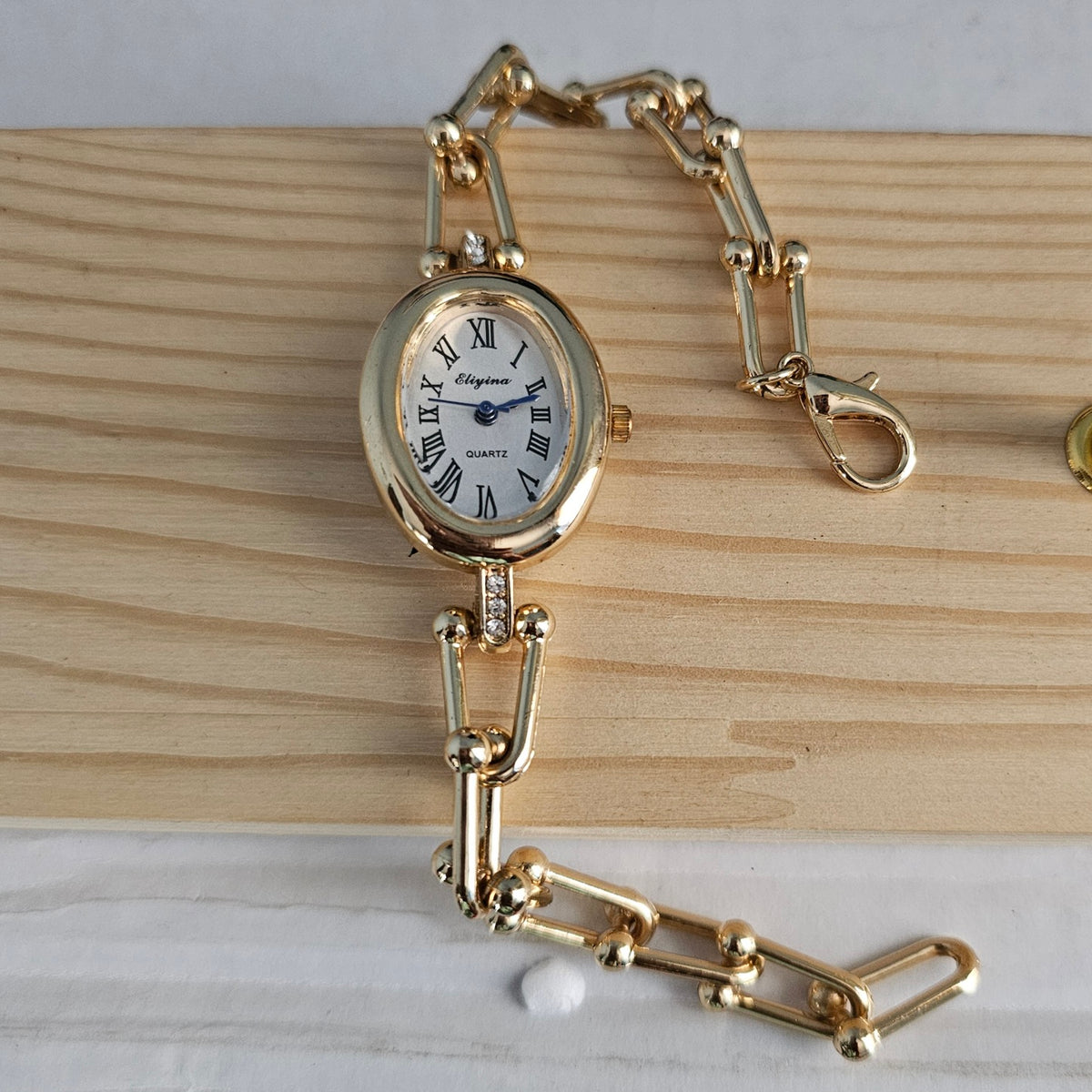 Chain Link Watch - White
