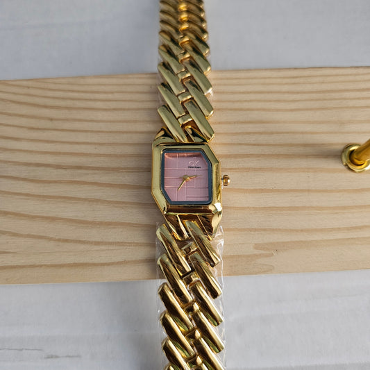 Gold on Pink Watch