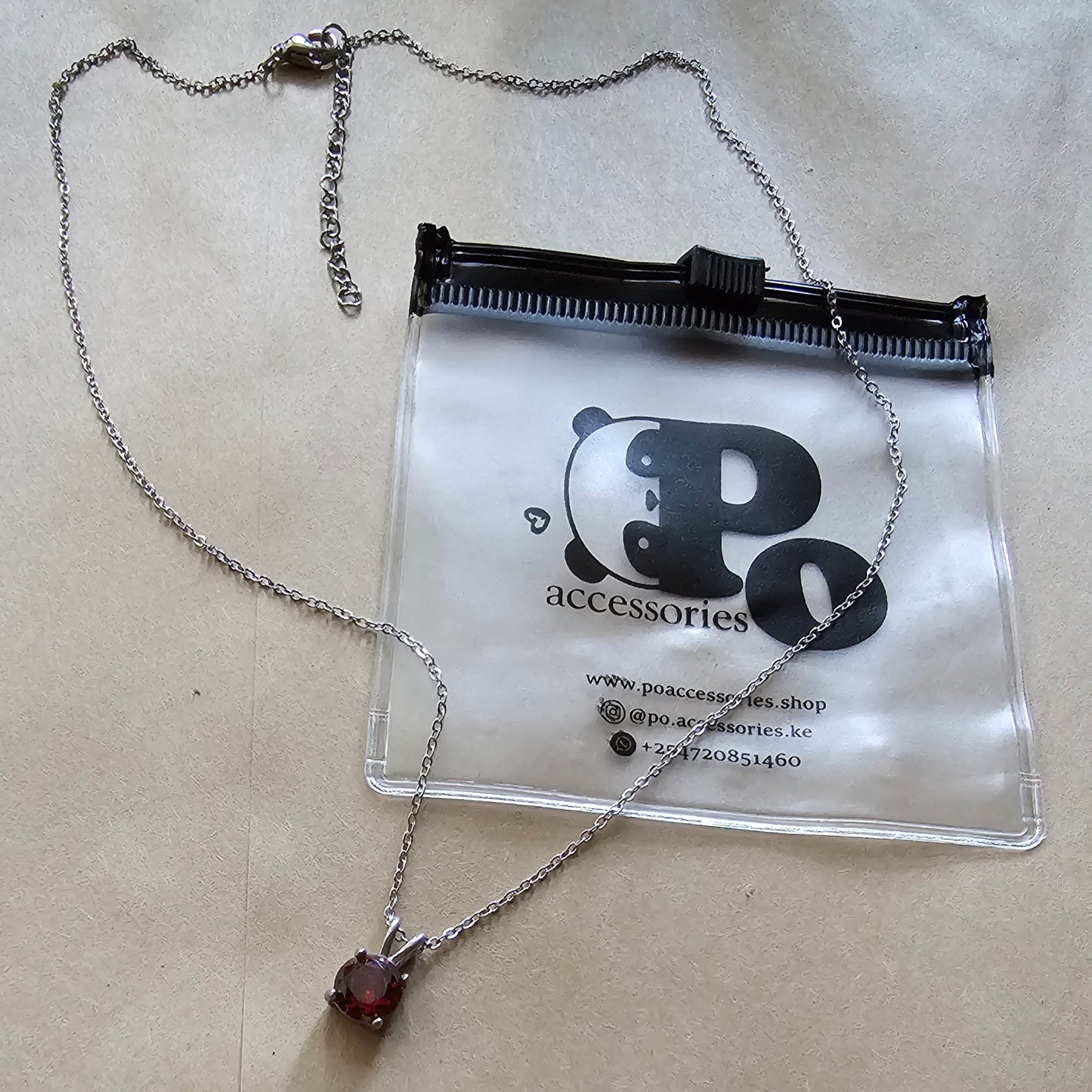 Garnet Red Necklace