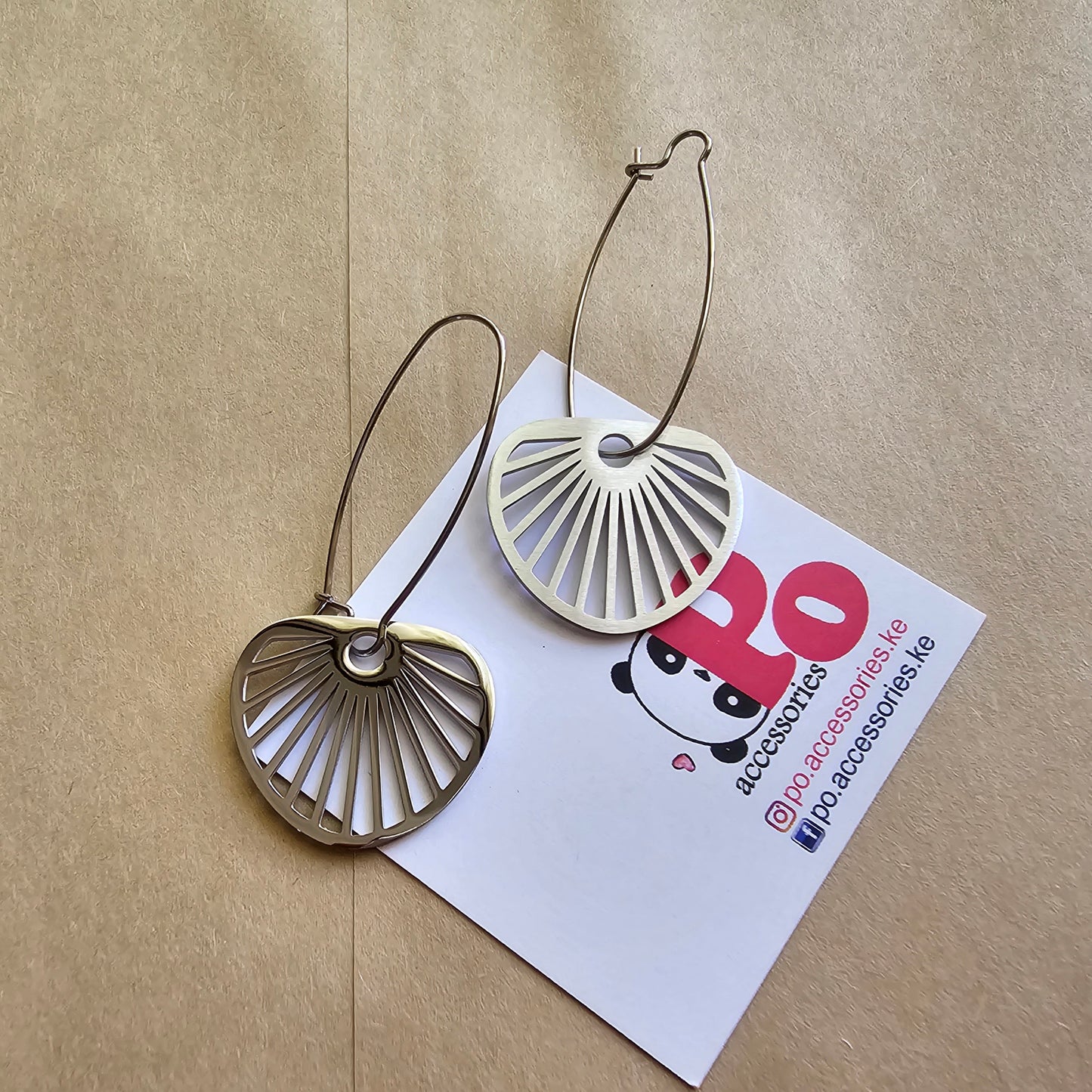 Abstract Earrings Silver