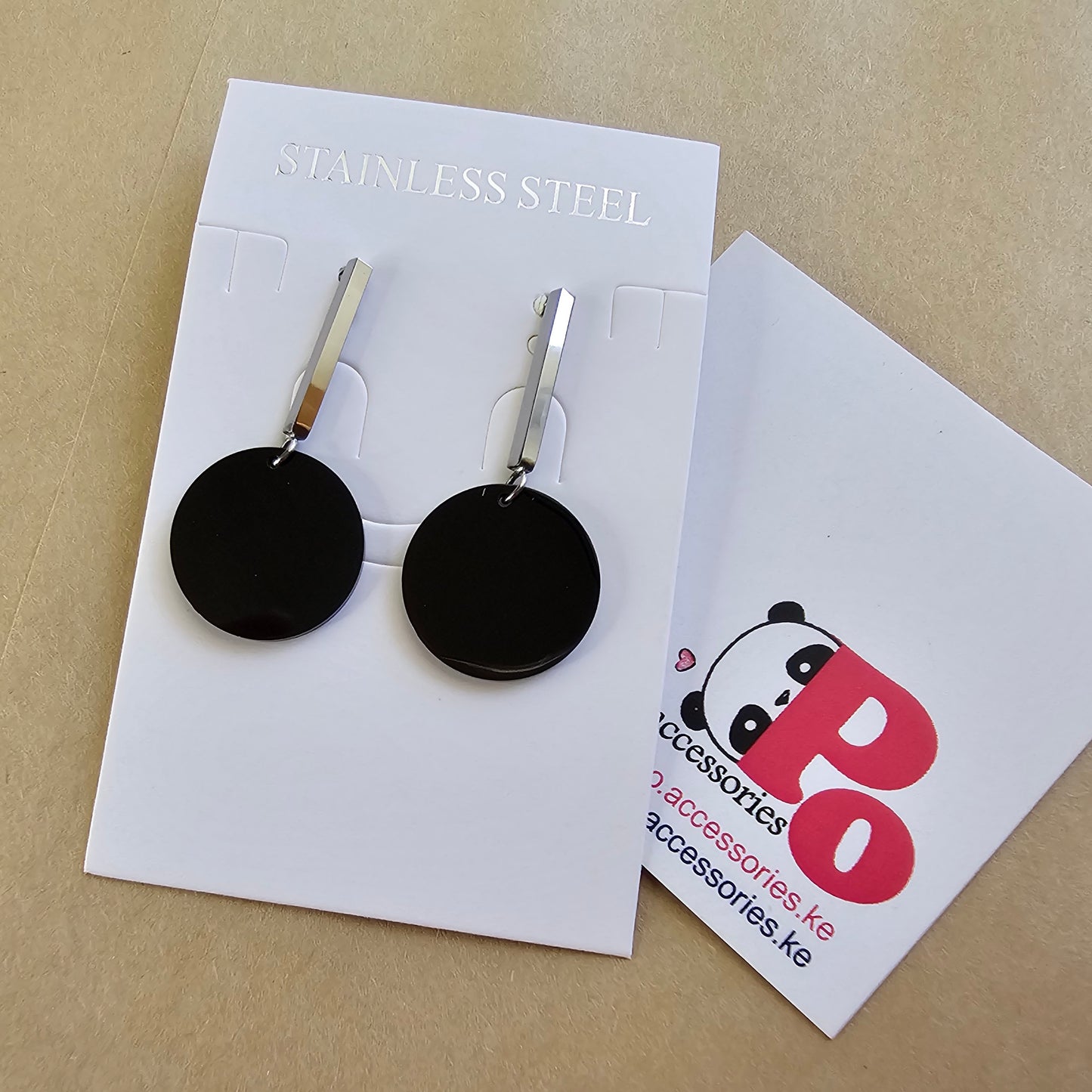 Black Drop Earrings