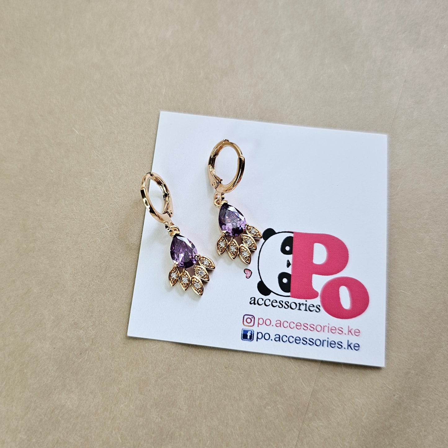 Chic Earrings - Purple