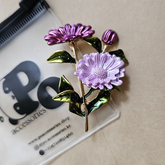 Jacaranda Brooch