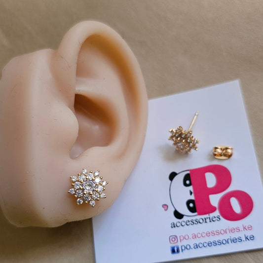 Shimmer Flower Stud