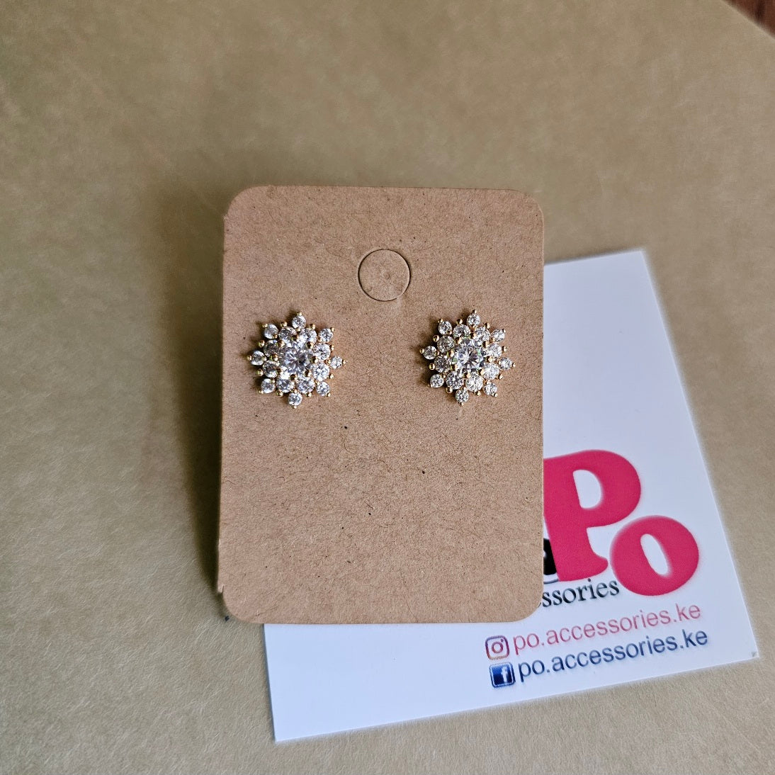 Shimmer Flower Stud