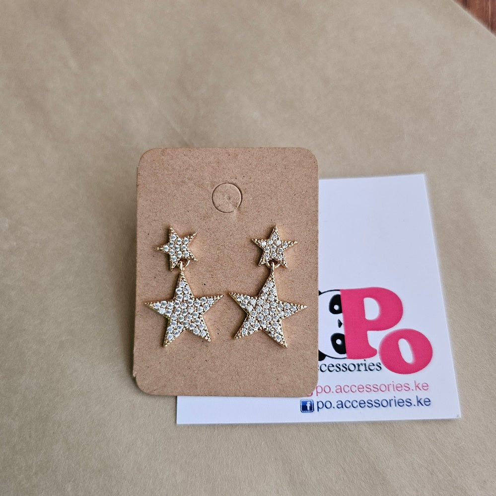 Star Dangle Studs