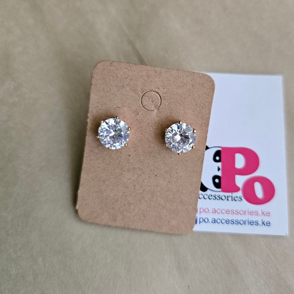 Clear Round Studs - Large