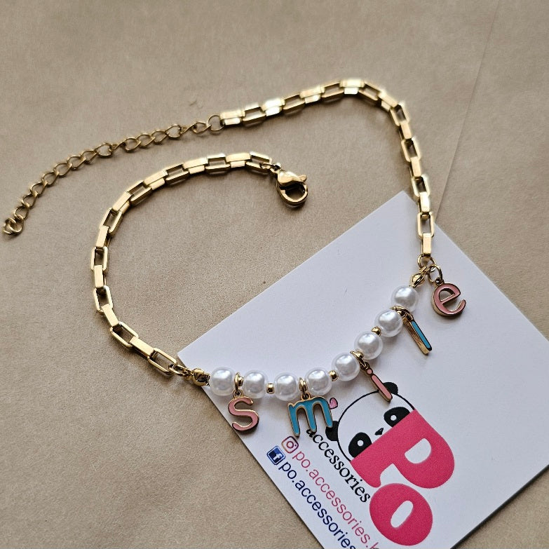 Smile Anklet Gold