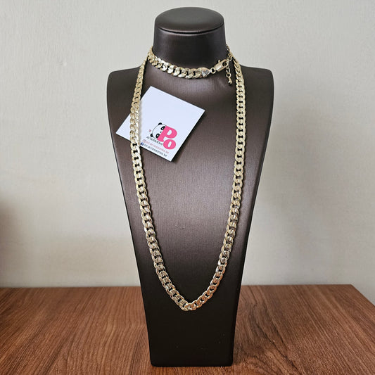 Cuban Link Set (Bracelet & Chain)