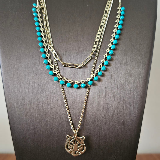 Tiger Layered Necklace