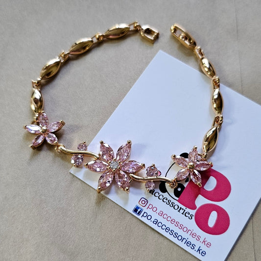 Flower Bloom Bracelet - Pink