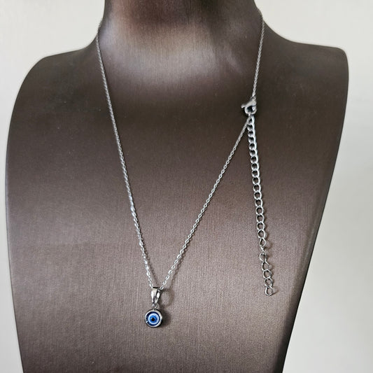 Silver Eye Necklace