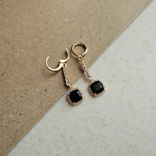 Square Black Drops