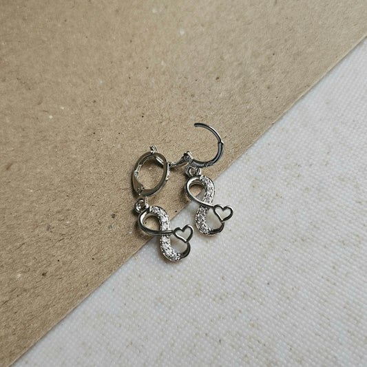 Infinity Love Drop Earrings