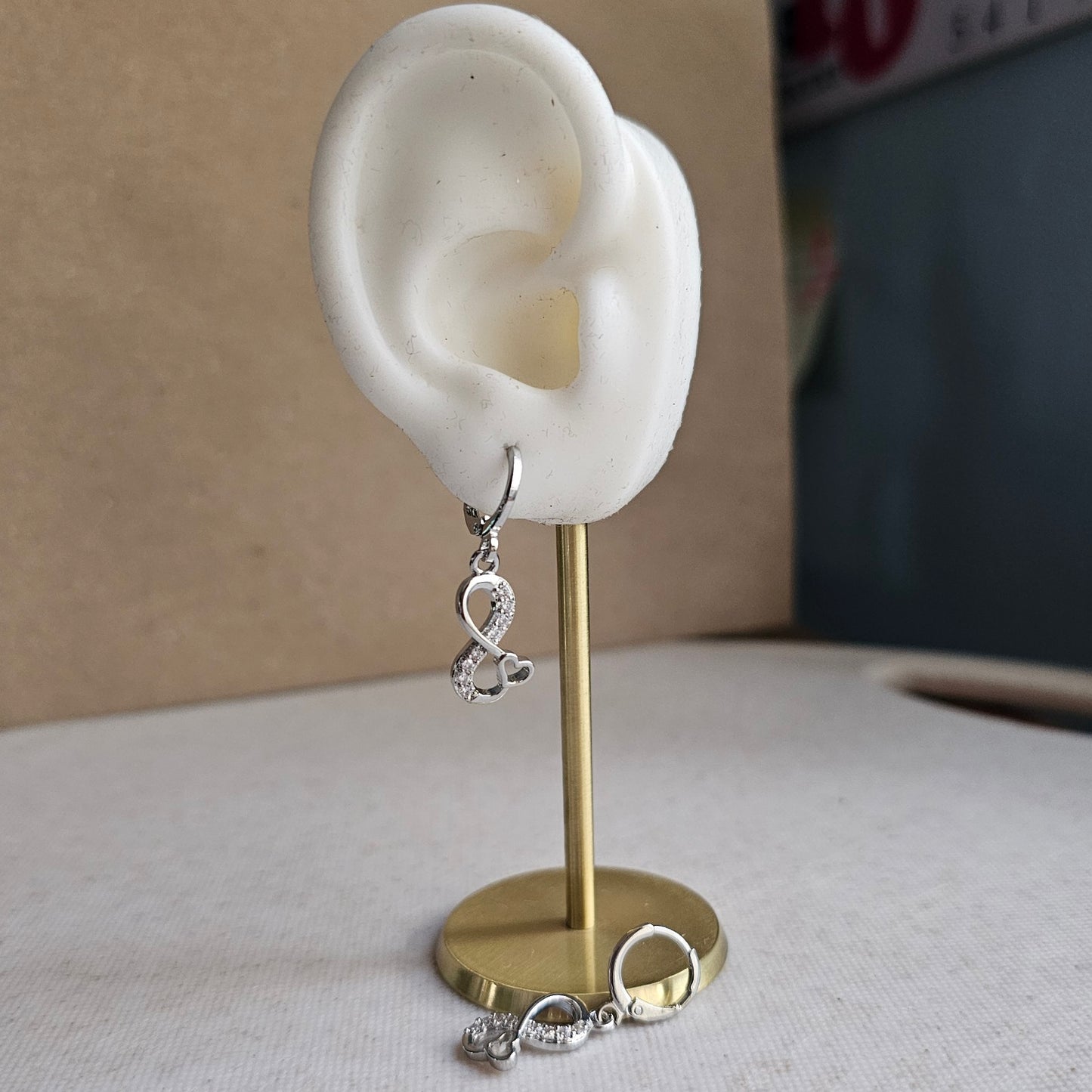 Infinity Love Drop Earrings
