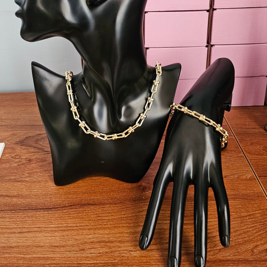 U Link Set (Bracelet & Chain)