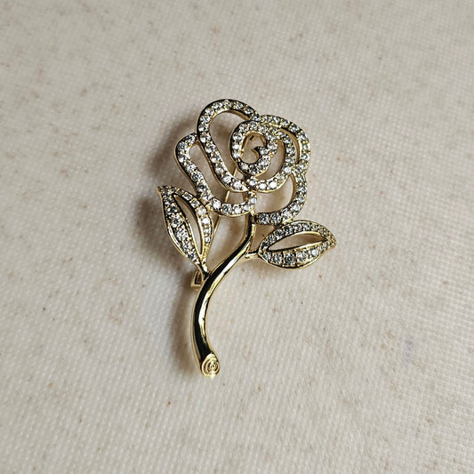 Rose Brooch - Gold