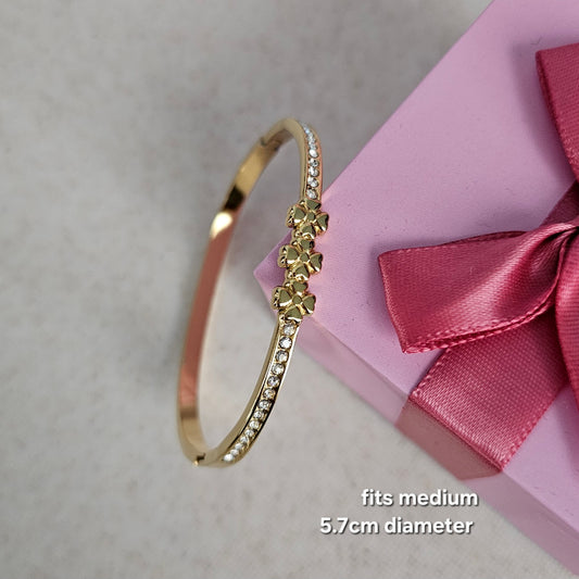 Triple Clover Bangle
