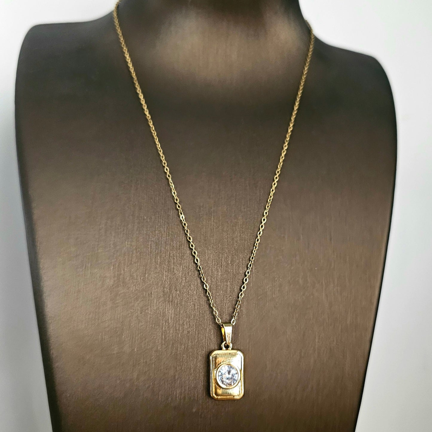 Sparkle Square Necklace