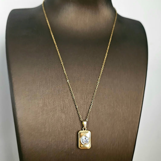 Sparkle Square Necklace