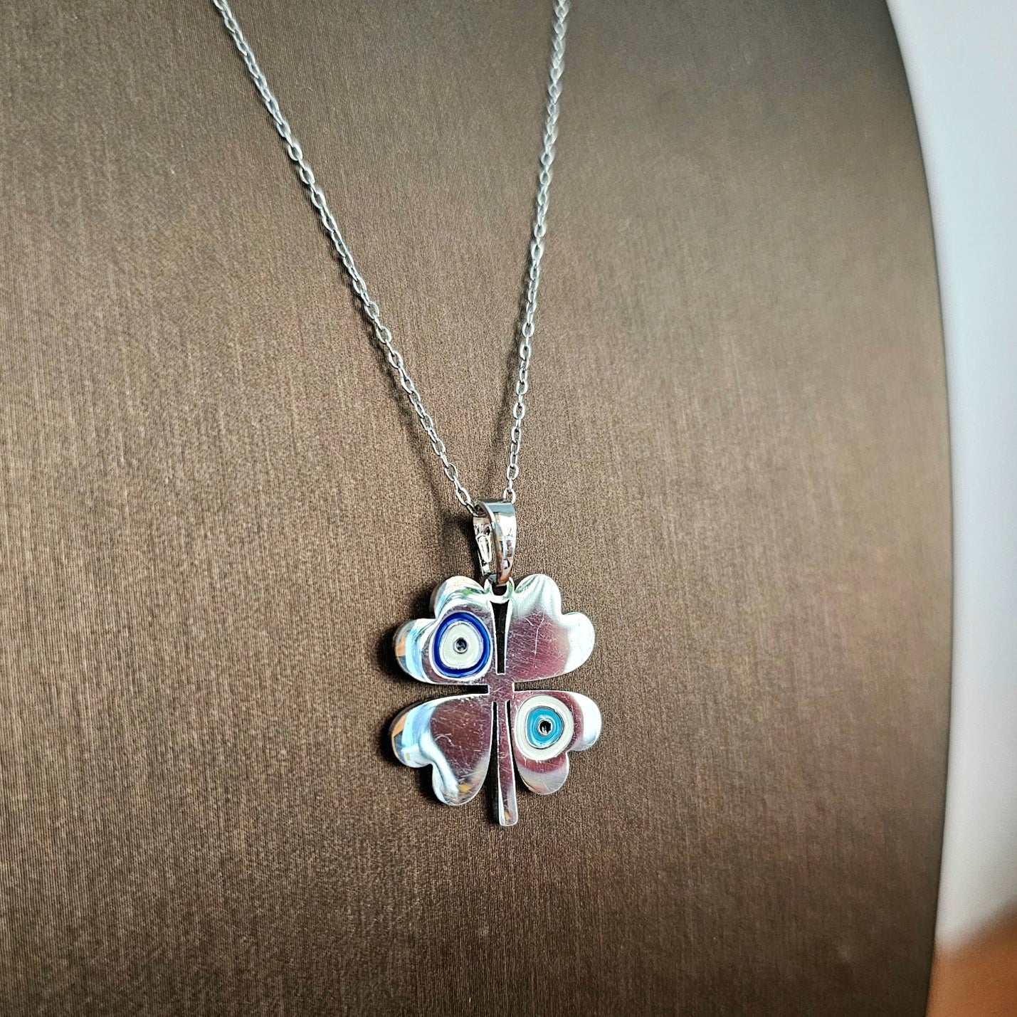 Silver Clover Necklace