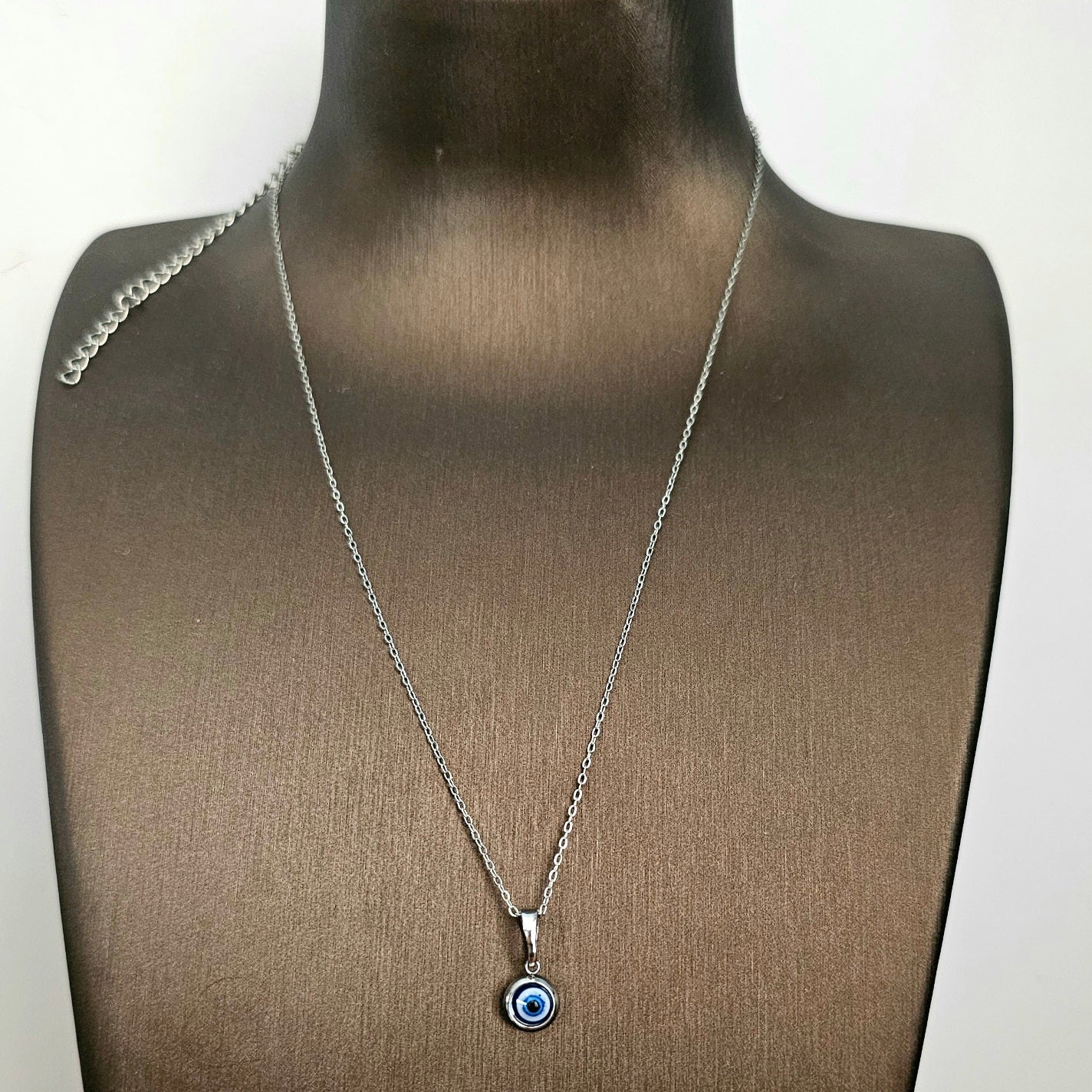 Silver Eye Necklace