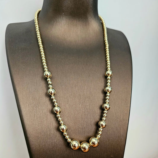 Gold Pearl Necklace