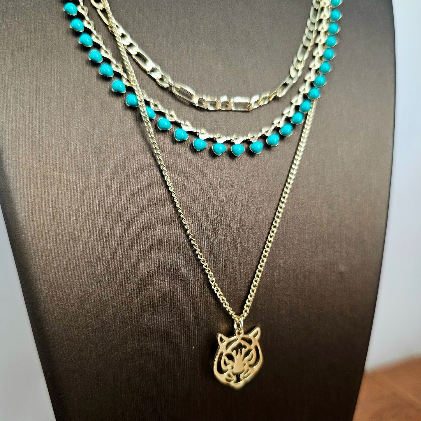 Tiger Layered Necklace