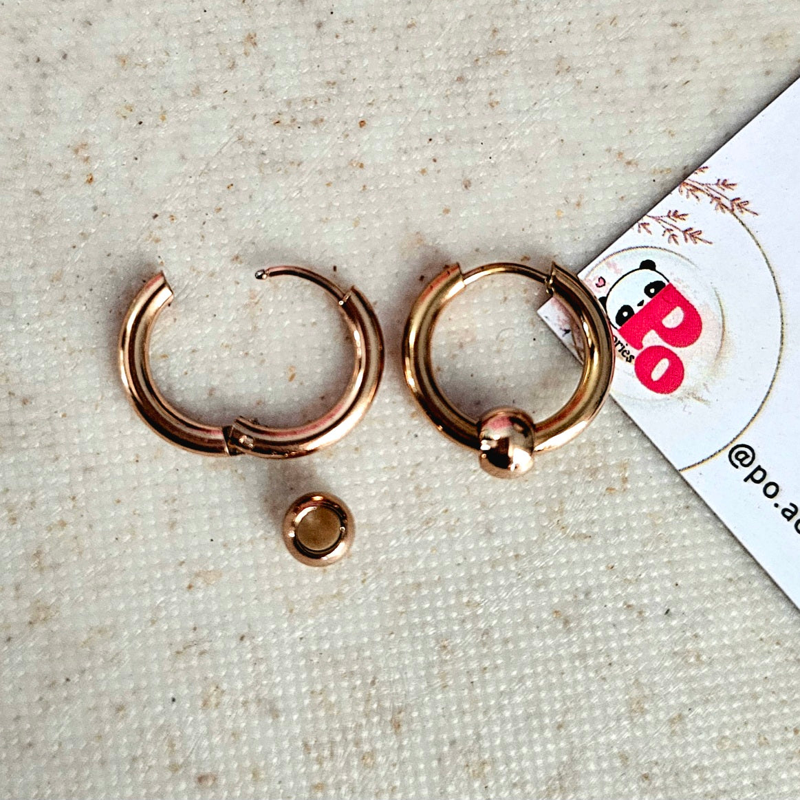 Ball Huggie Rose Gold