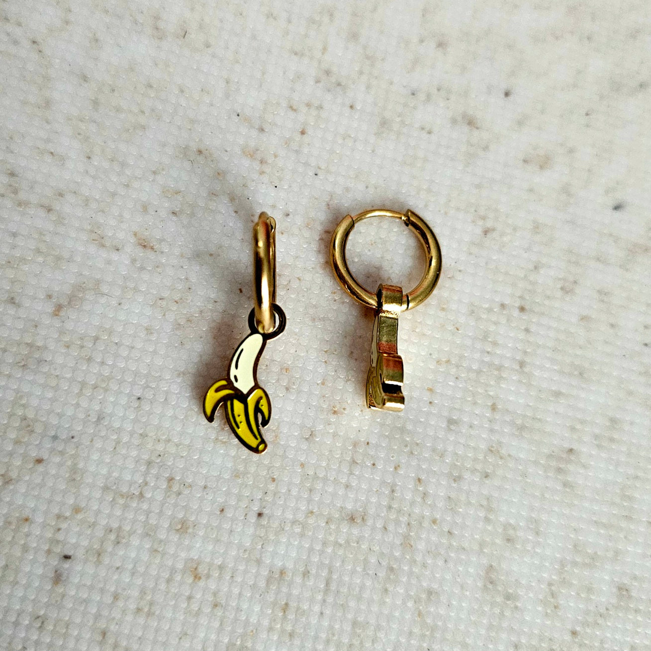 Banana Huggy Hoops Gold