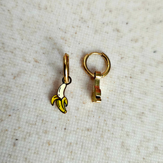 Banana Huggy Hoops Gold