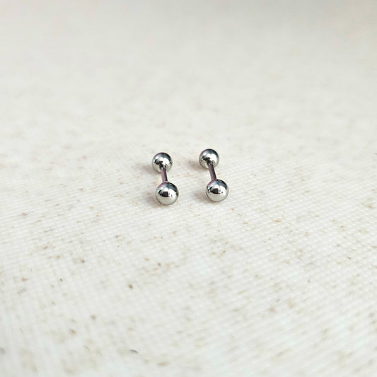 Silver Baby Studs