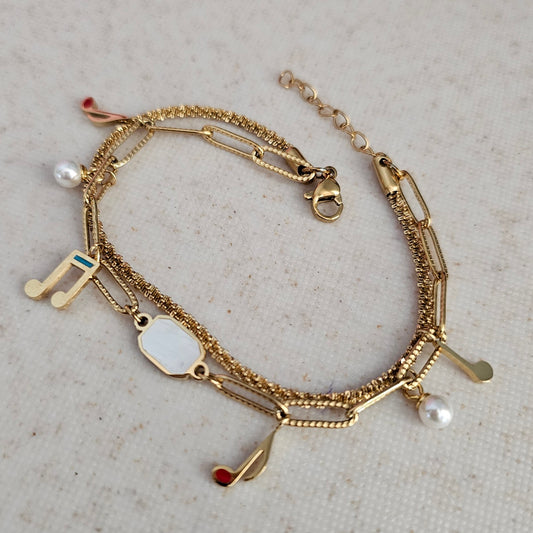 Music Layered Bracelet