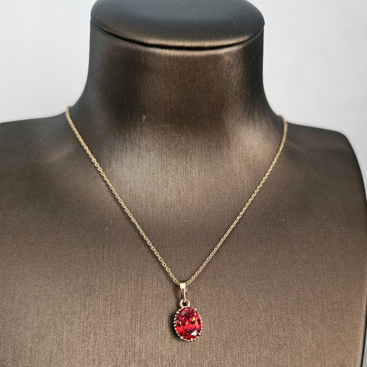 Flame Red Necklace