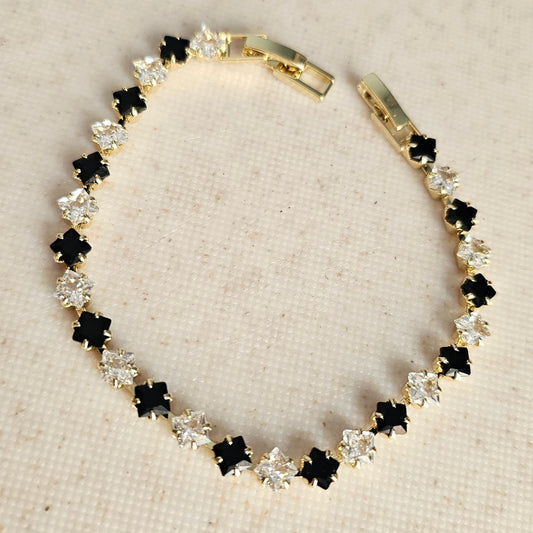 Black and Clear Bracelet