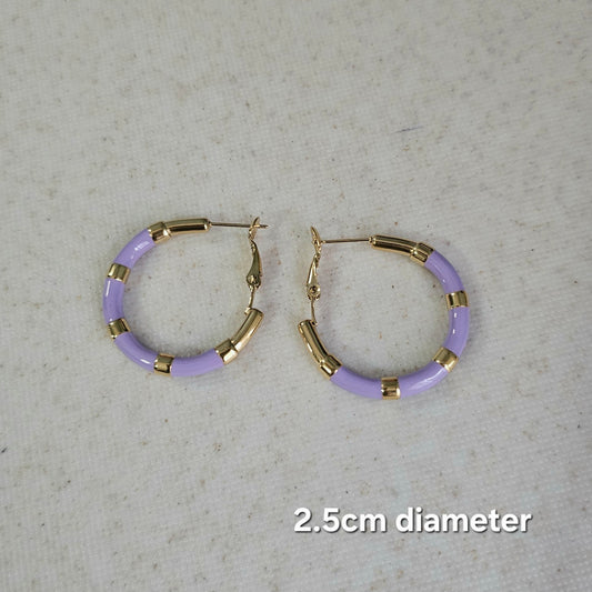 Bamboo Hoops Purple